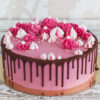Pink Strawberry Cream Cake Half Kg