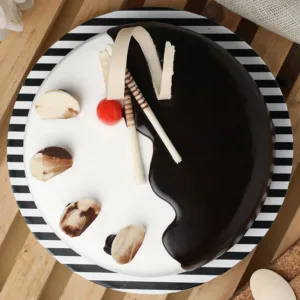 Chocolate Vanilla Duet Cake
