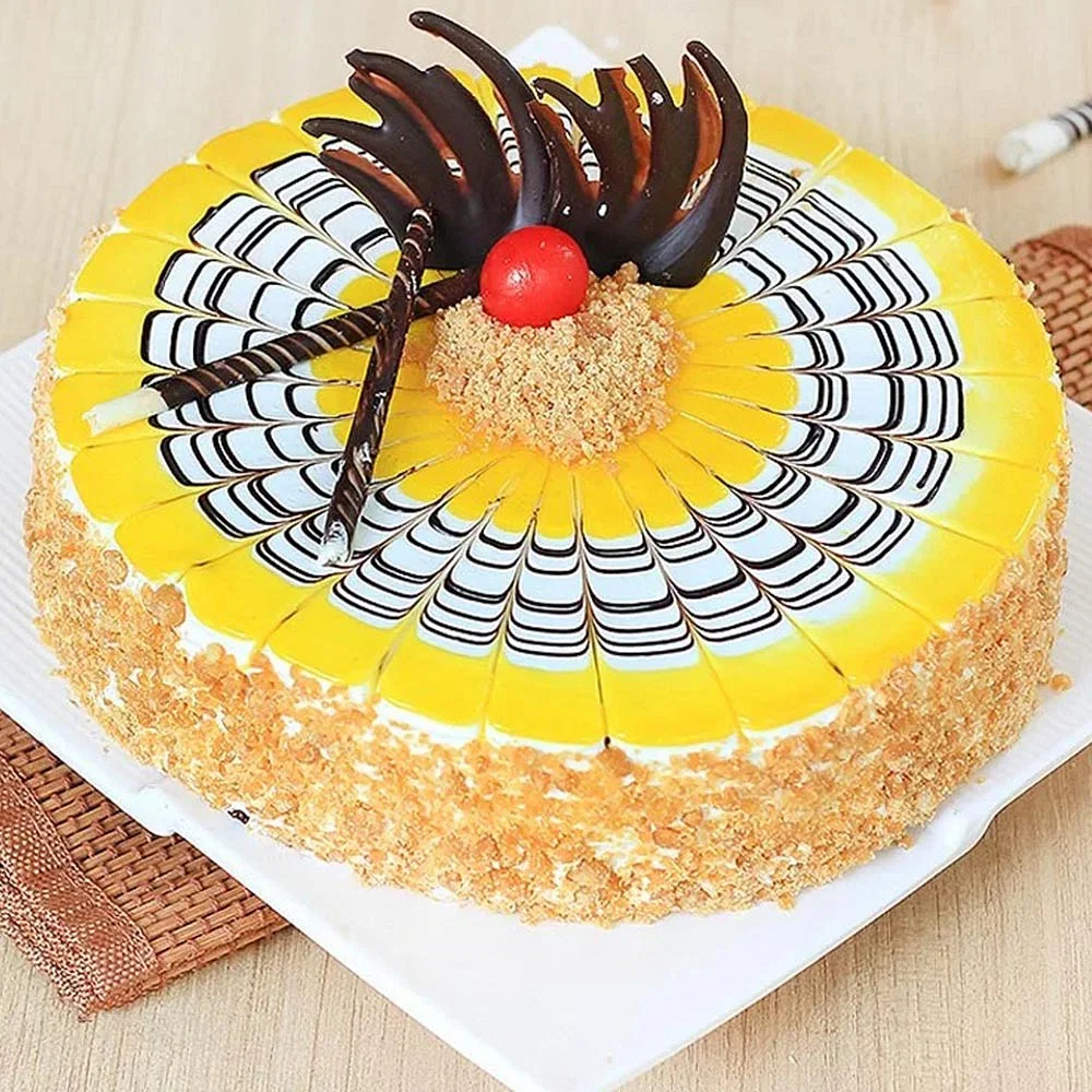 Gift Half Kg Butterscotch Birthday Cake- FNP